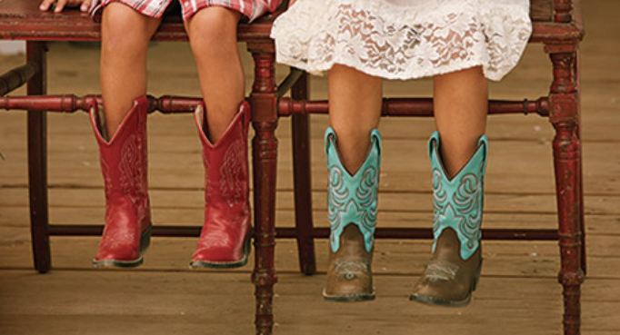 Girls Round Toe Boots