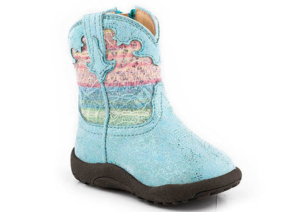 Roper Infant Glitter Lace Boots Style 09-016-1903-3117 Girls Boots from Roper