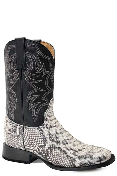 ROPER MENS PEYTON PYTHON SQUARE TOE BOOTS STYLE  09-020-6500-8172 Mens Boots from Roper