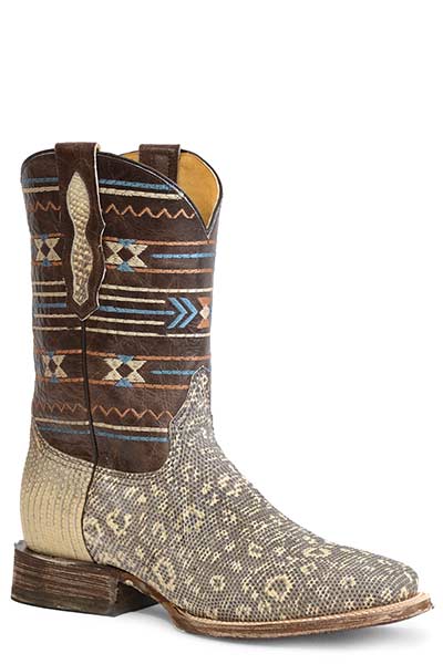 ROPER MENS RITCH LIZARD SQUARE TOE BOOTS STYLE  09-020-6510-8538 Mens Boots from Roper