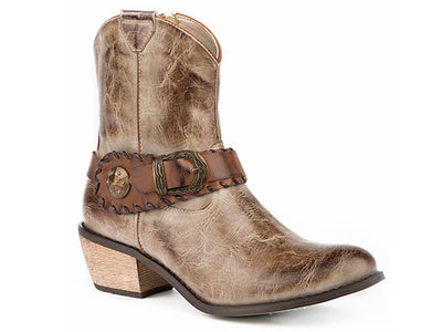 Roper Ladies Snip Toe Shorty Boot Style 09-021-1557-2053 Ladies Boots from Roper