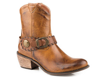 Roper Ladies Snip Toe Shorty Boot Style 09-021-1557-2074 Ladies Boots from Roper
