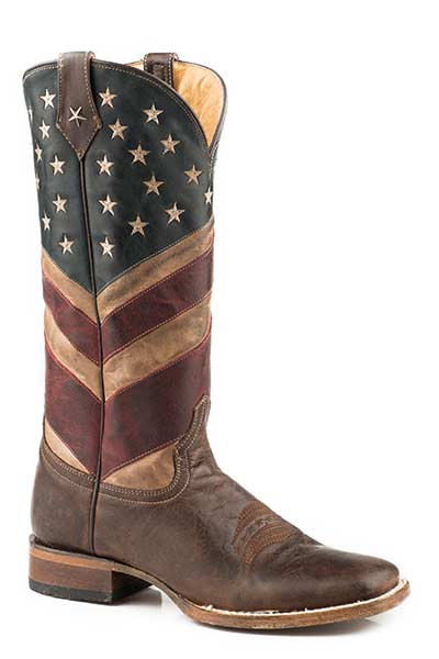 ROPER LADIES OLD GLORY SQUARE TOE BOOTS STYLE  09-021-7001-1141 Ladies Boots from Roper