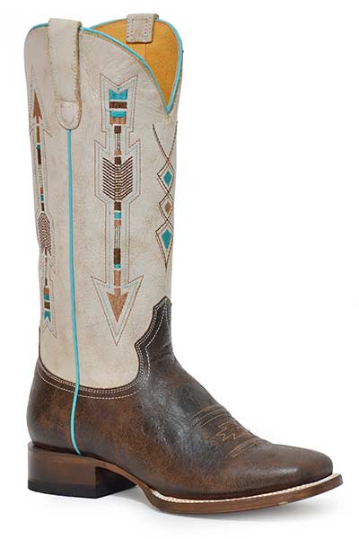 Roper Ladies Square Toe Arrows Boot Style 09-021-7015-8387 Ladies Boots from Roper