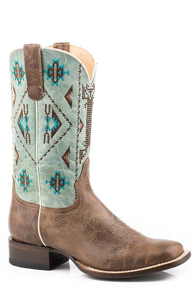 Roper Ladies Square Toe Out West Boot Style 09-021-7016-8381 Ladies Boots from Roper