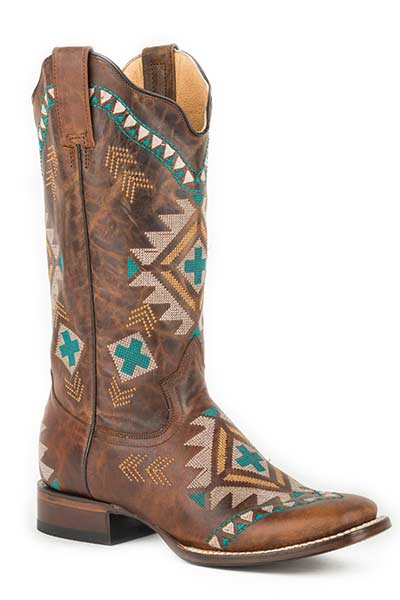 ROPER WOMENS MAI SQUARE TOE WESTERN BOOT STYLE 09-021-7022-1423 Ladies Boots from Roper