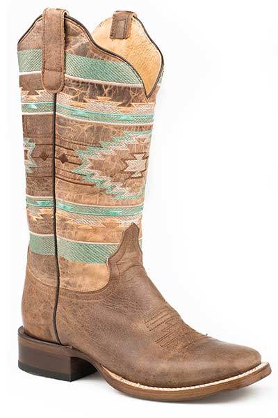 Roper Ladies Square Toe Flex Mesa Boot Style 09-021-8020-1547 Ladies Boots from Roper