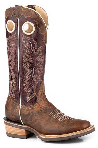 ROPER WOMENS RIDE 'EM COWGIRL SQUARE TOE WESTERN BOOT STYLE 09-021-8029-8597 Ladies Boots from Roper