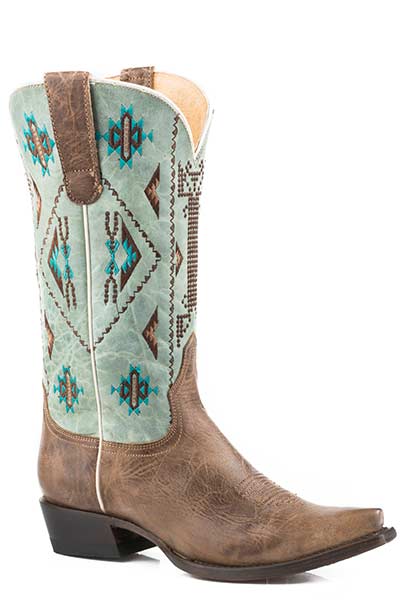 Roper Ladies Snip Toe Flex Ou West Boot Style  09-021-8128-8381 Ladies Boots from Roper