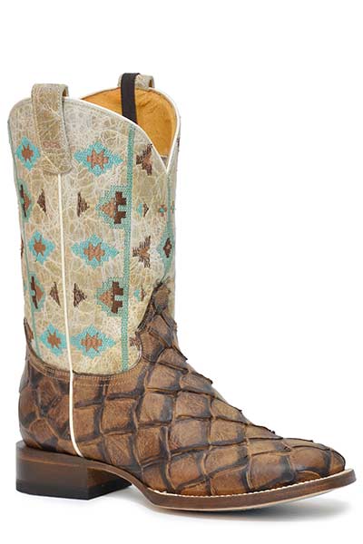 Roper Ladies Square Toe Big Fish Azrtec Boot Style  09-021-8255-8467 Ladies Boots from Roper