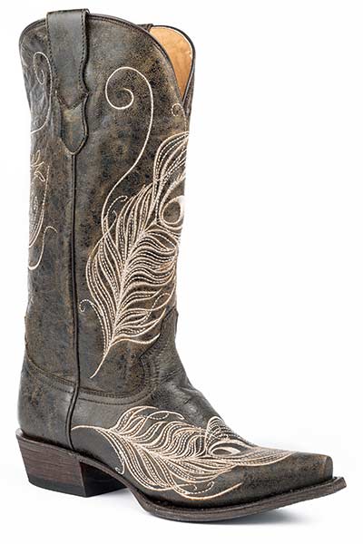 Roper Ladies Snip Toe Feather Boot Style 09-021-9050-0218 Ladies Boots from Roper