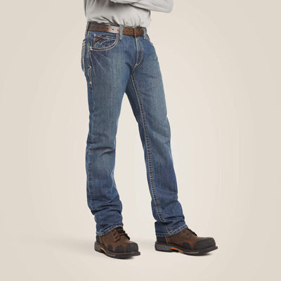 Ariat Mens FR M4 Relaxed Boundary Boot Cut Jean Style 10016173 Mens Jeans from Ariat
