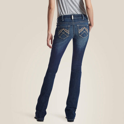 Ariat Ladies R.E.A.L. Low Rise Stretch Rosy Whipstitch Boot Cut Jean Style 10018351 Ladies Jeans from Ariat