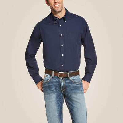 Ariat Wrinkle Free Solid Shirt Style 10020330 Mens Shirts from Ariat
