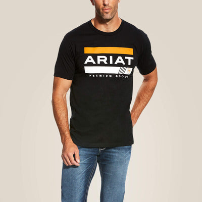 Ariat Mens Bar Stripe T-Shirt Style 10022952 Mens Shirts from Ariat