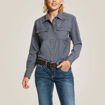 Ariat Ladies FR Featherlight Work Shirt Style 10030335 Ladies Shirts from Ariat
