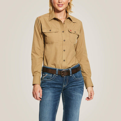 Ariat Ladies FR Featherlight Work Shirt Style 10030336 Ladies Shirts from Ariat
