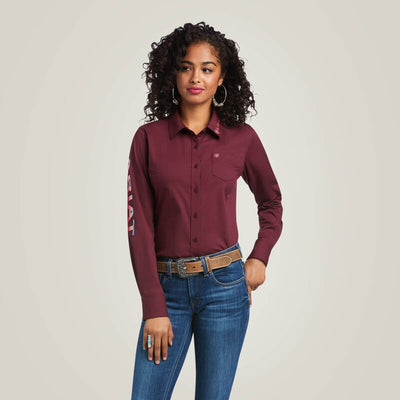 Ariat Ladies Wrinkle Resist Team Kirby Stretch Shirt Style 10039458 Ladies Shirts from Ariat