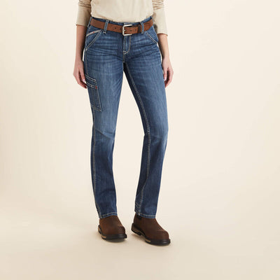 Ariat Ladies FR Perfect Rise DuraLight Stretch Cell Phone Straight Jean Style 10043155 Ladies Jeans from Ariat
