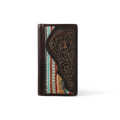 Ariat Mens Rug Floral Embossed Rodeo Wallet Style 10050644 MENS ACCESSORIES from Ariat