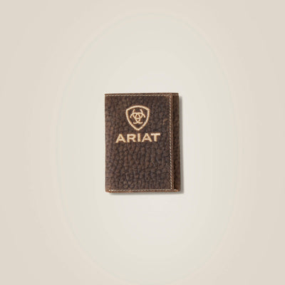 Ariat Mens Pebble Leather Bifold Wallet Style 10051127 MENS ACCESSORIES from Ariat