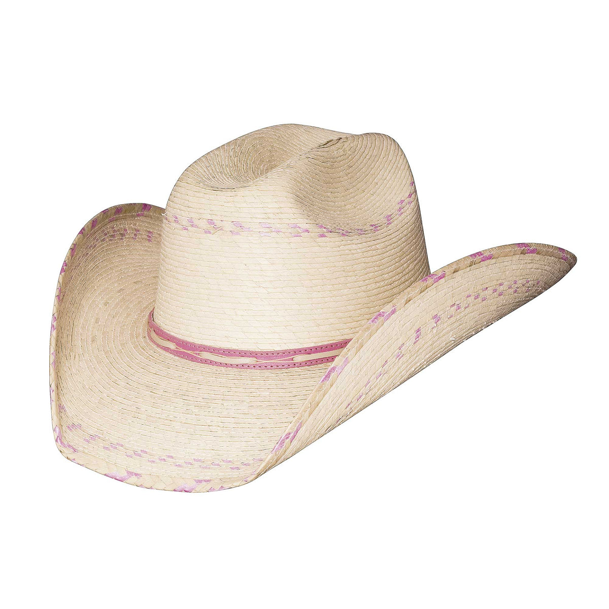 Bullhide Women’s Candy Kisses Cowboy Hat Natural color with Pink  Highlights Bullhide Youth Girls main image 2