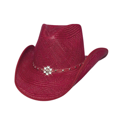 Bullhide Kids "All American Girl" Straw Hat Red Style 2717R Girls Hats from Monte Carlo/Bullhide Hats