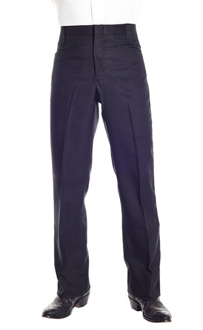 Circle S Solid Polyester Dress Ranch Pant Black Style CP4793-41 Mens Pants from Sidran/Suits