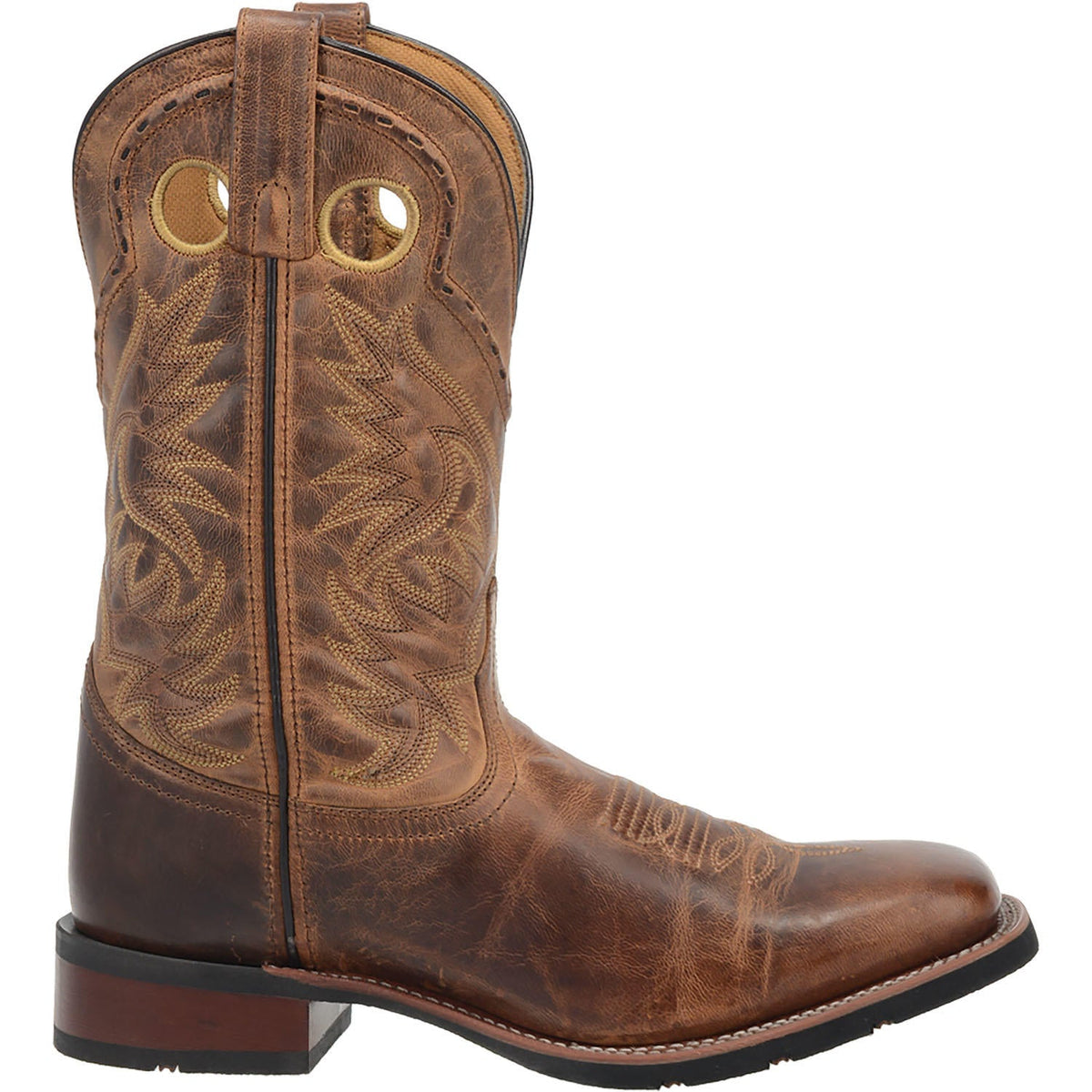 Laredo Mens Distressed Tan Kane Western Boots Style 7812