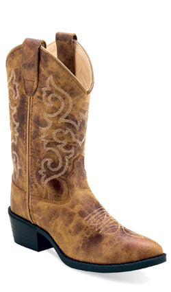 Jama Childrens Round Toe Cowboy Boots Style 8175 Girls Boots from Old West/Jama Boots