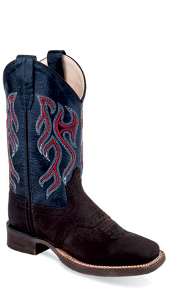 Jama Boys Broad Square Toe Boots Style BSC1868 Boys Boots from Old West/Jama Boots