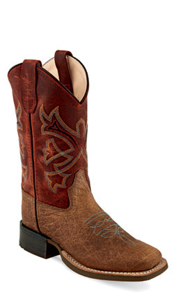 Jama Old West Children Boys Rust Red Cowboy Boots Style BSC1912 Boys Boots from Old West/Jama Boots