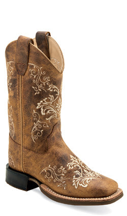 Jama Girls Cowgirl Square Toe Boots Style BSC1958 Girls Boots from Old West/Jama Boots