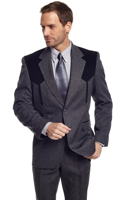 Circle S Heather Boise Sportcoat Heather Charcoal Style Number CC2976-40 Mens Outerwear from Sidran/Suits