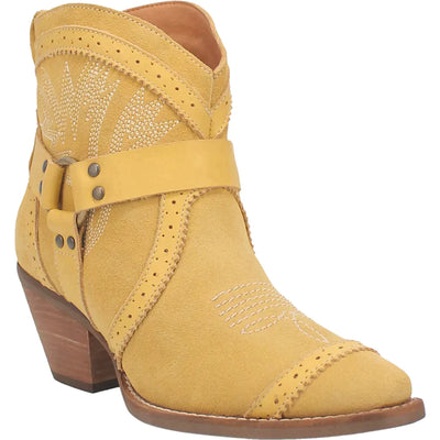 DINGO GUMMY BEAR LEATHER YELLOW BOOTIE STYLE DI747YE10 Ladies Boots from Dingo