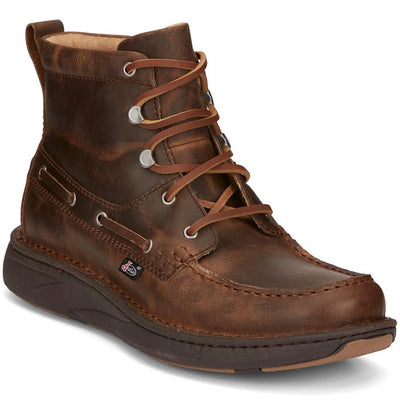 JUSTIN MOCC TOE LACER CASUAL SHOE STYLE JM450 Mens Boots from JUSTIN BOOT COMPANY