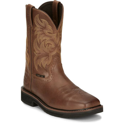 Justin Mens Composition Toe Western Work Boots Style SE4824 Mens Workboots from JUSTIN BOOT COMPANY