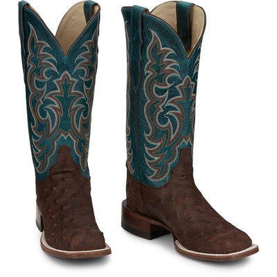 JUSTIN LADIES COWGAL OSTRICH WESTERN BOOTS STYLE AQ8651 Ladies Boots from JUSTIN BOOT COMPANY