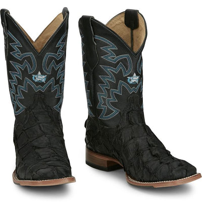 Justin Mens Ocean Front Pirarucu Square Toe Western Boots Style GR5708 Mens Boots from JUSTIN BOOT COMPANY