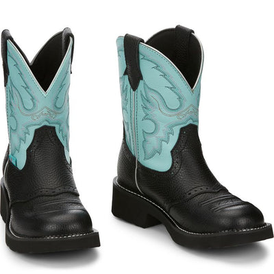 Justin Ladies Gemma Light Blue Boots Style GY9905 Ladies Boots from JUSTIN BOOT COMPANY