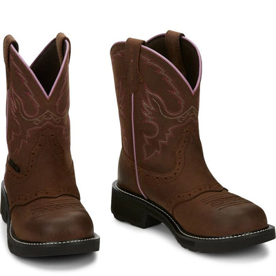 Justin Gypsy Womens Wanette Brown EH Steel Toe WorkBoots Style GY9980 Ladies Workboots from JUSTIN BOOT COMPANY