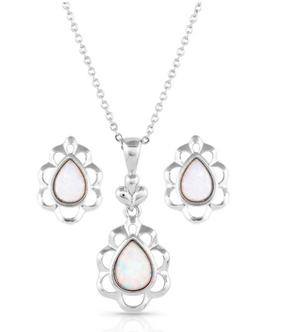 Montana Silversmith Mystic Snowdrop Opal Jewelry Set Style JS5349 ladies Jewelry from Montana Silversmith