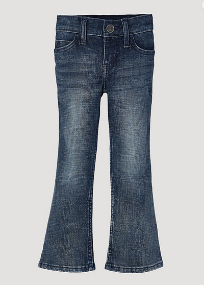 WRANGLER GIRLS PREMIUM PATCH JEAN (4-14) IN MID BLUE STYLE 09MWGES Girls Jeans from Wrangler