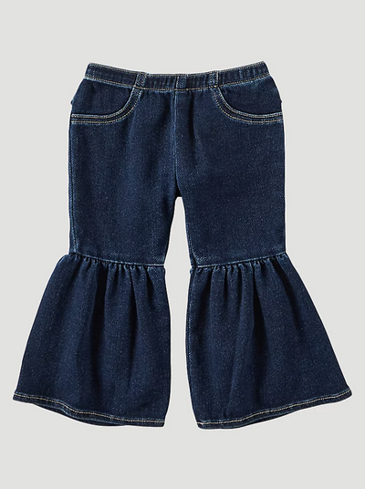 WRANGLER BABY GIRL RUFFLE LEG FLARE JEAN IN LACEY STYLE 112321494 Girls Jeans from Wrangler
