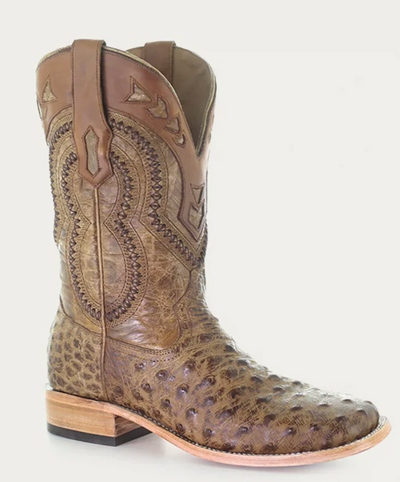 CORRAL MENS OSTRICH COWBOY BOOTS STYLE A4008 Mens Boots from Corral Boots