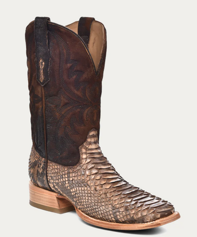 CORRAL MENS BROWN PYTHON COWBOY BOOTS STYLE A4499 Mens Boots from Corral Boots