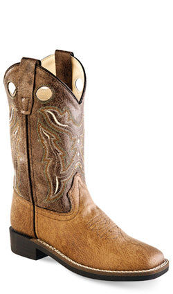 Jama Boys Old West Brown Crackle Style VB9113 Boys Boots from Old West/Jama Boots