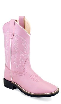 Jama Girls Pink Cowboy Square Toe Boots Style VB9131 Girls Boots from Old West/Jama Boots