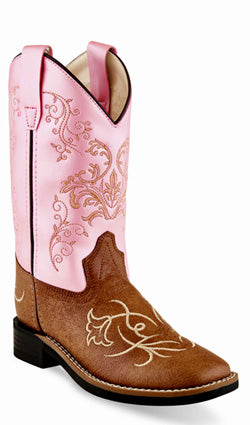 Jama Girls Princess Pink Cowboy Boots Style VB9145 Girls Boots from Old West/Jama Boots