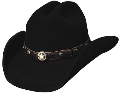 Bullhide Hats 0456Bl Gunfighters Collection Colt 45 Black Cowboy Hat Style 0456BL Mens Hats from Monte Carlo/Bullhide Hats